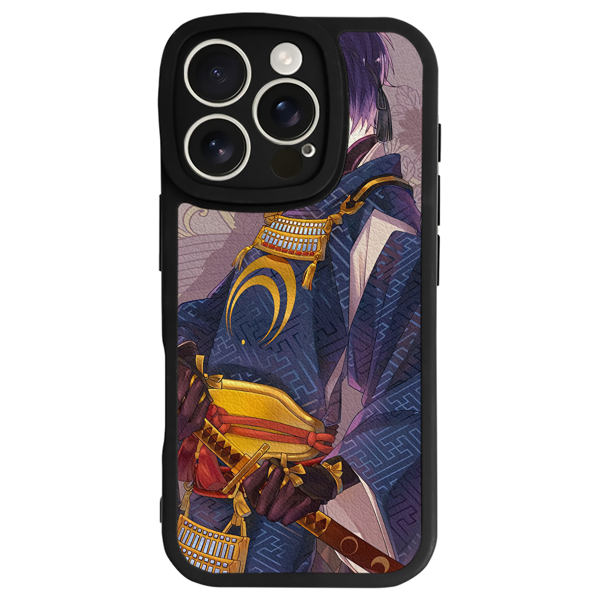 （画像用） 刀剣乱舞 Touken Ranbu 【iPhone 16シリーズ対応】シリコンスマホケース（レザー調） 材質：シリコン